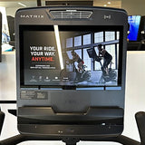 Matrix Recumbent indoor training cycle - touch console detail