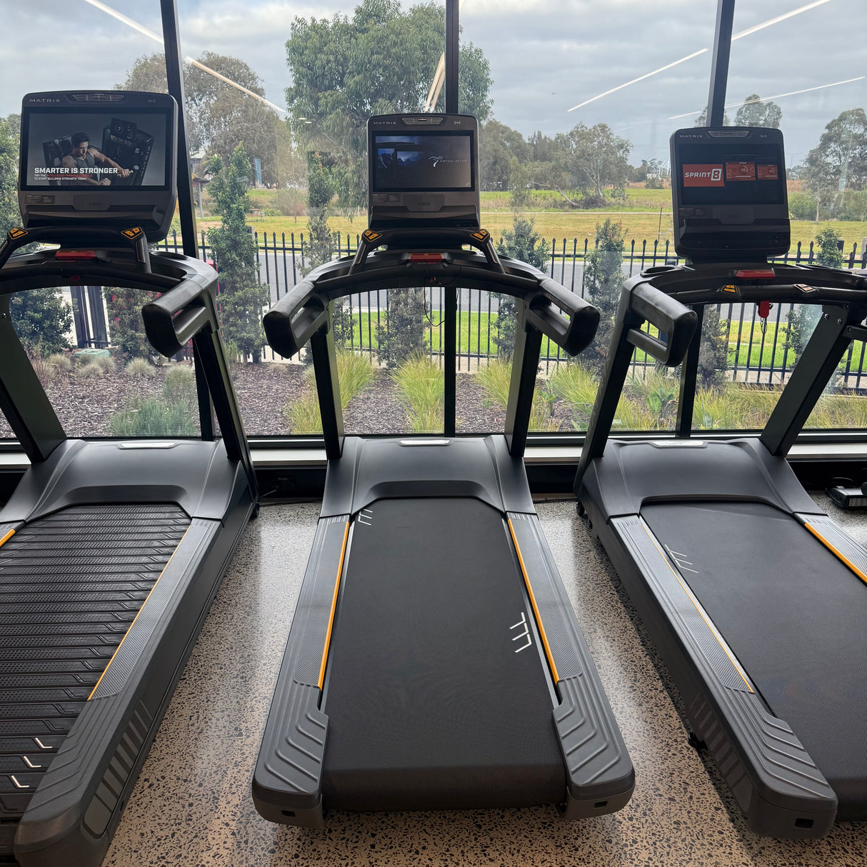 matrix treadmill touchXL console cardio machine - showroom dandenong 