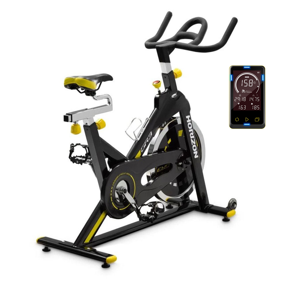 Horizon Adventure 1 Treadmill & Horizon GR3 Indoor Cycle with (LCD Console) Cardio Bundle