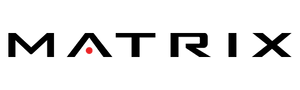 Black w/ Red Matrix Logo transparent background PNG 