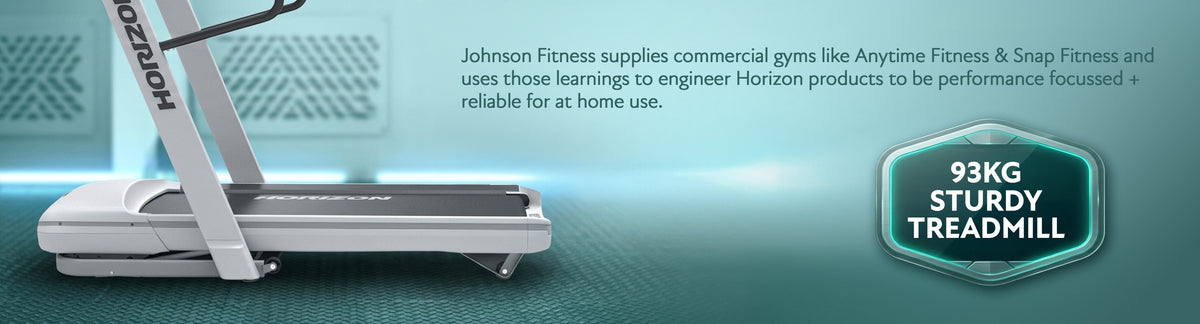 Horizon Omega Z Treadmill Grey | Johnson Fitness Australia