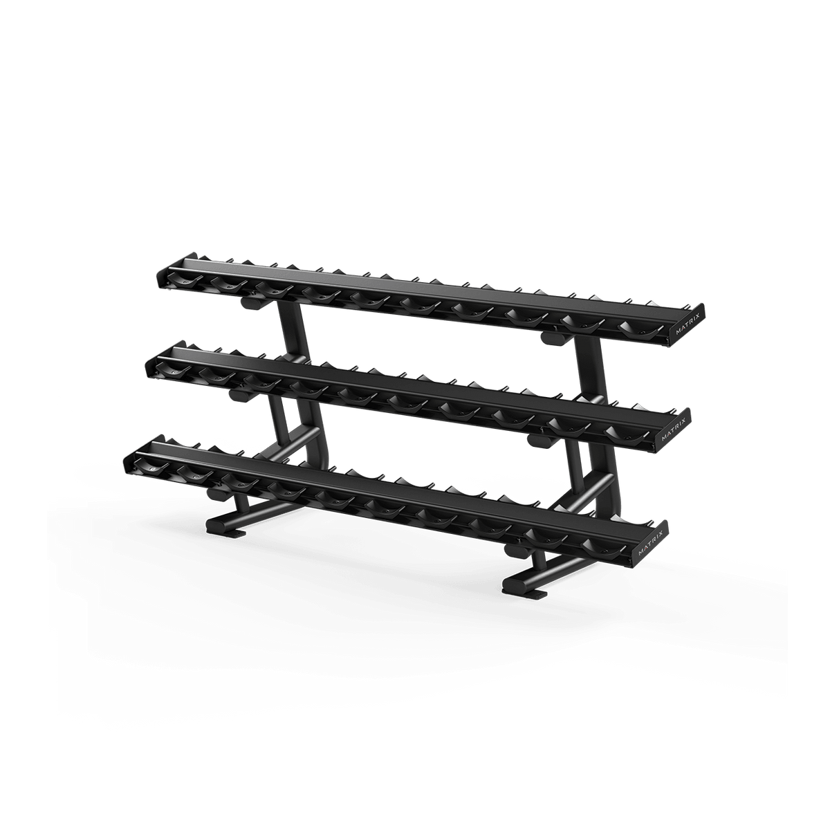 Matrix Magnum 15-Pair Pro-Style Dumbbell Rack – Johnson Fitness Australia