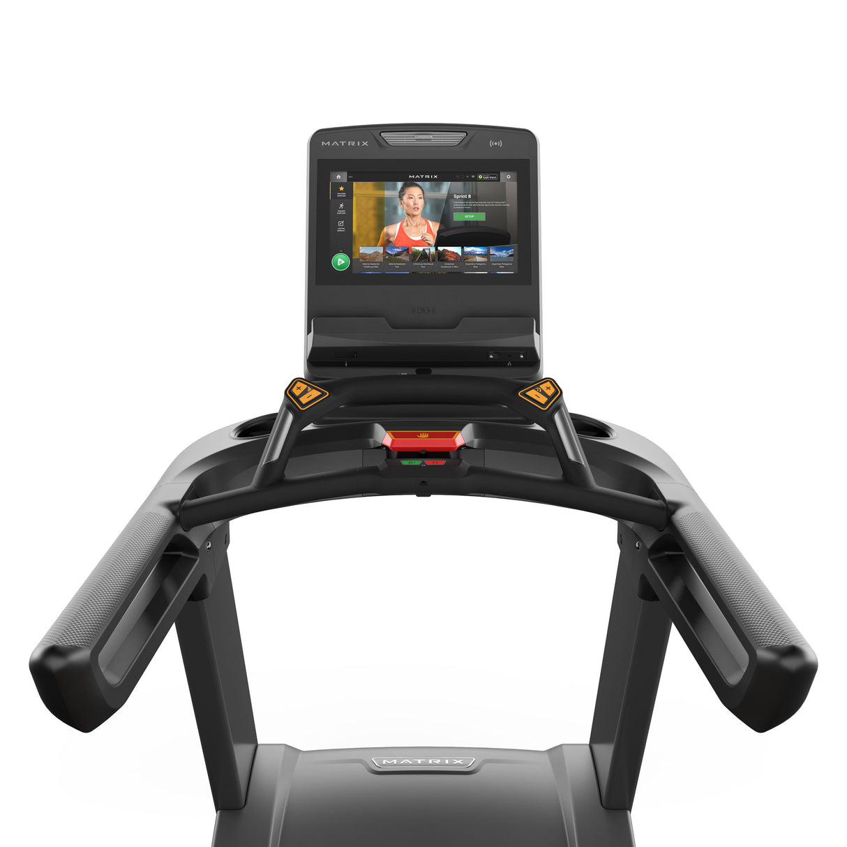 Matrix Performance Treadmill TouchXL Console - white background 